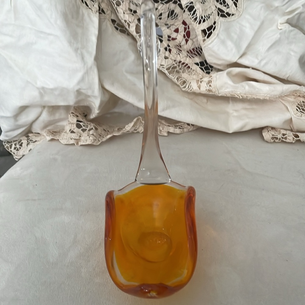ALTAGLASS ORANGE SWAN DISH - Picture 3 of 4